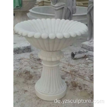 Weiße Marmor Blume Vase Für Garten